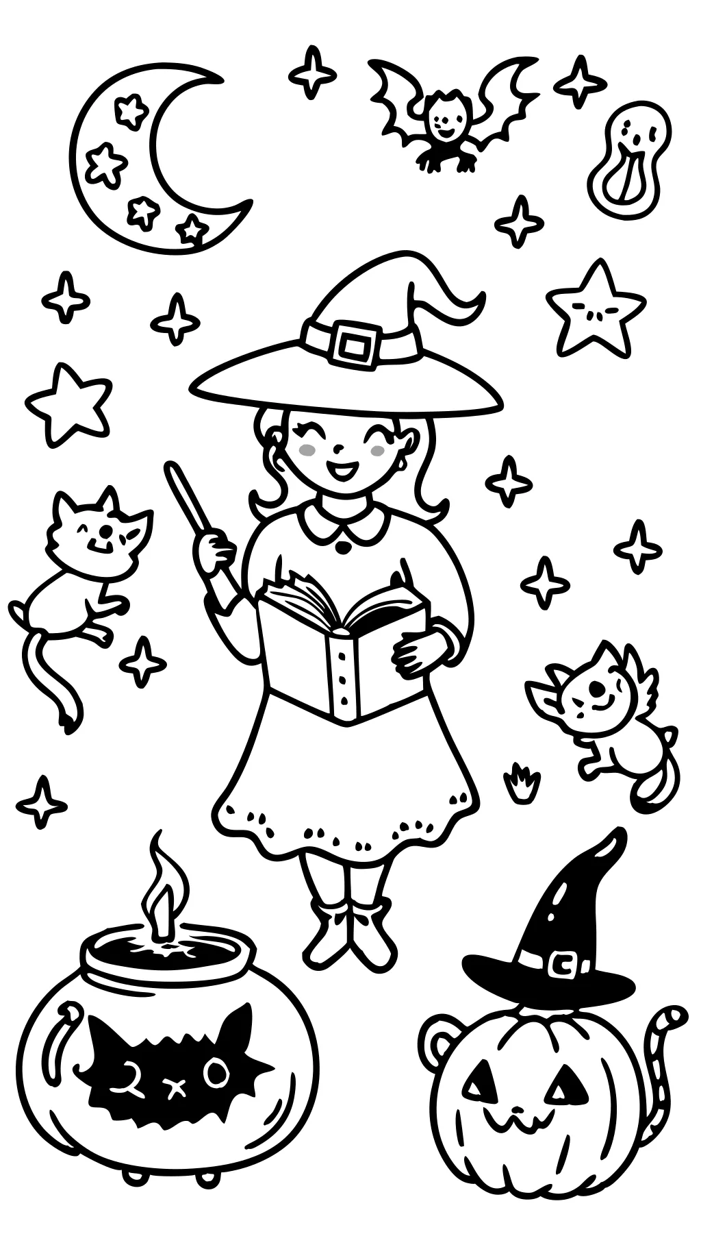 witches coloring pages